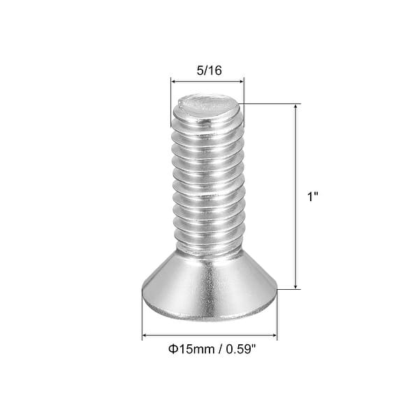 Flat Head Machine Screws Phillips, 304 Stainless Steel, Bolts Bed