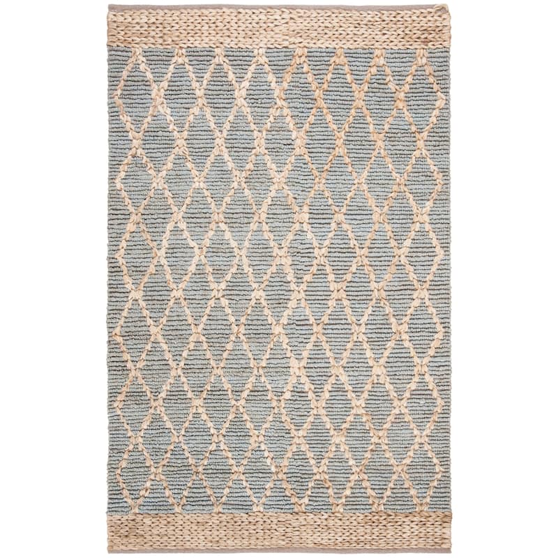 SAFAVIEH Handmade Natural Fiber Foolke Casual Jute Trellis Rug