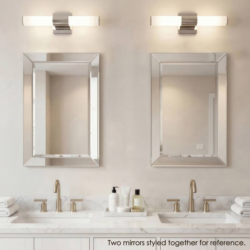 Beveled Rectangular Clear HD Wall Mounted Mirror for Bathroom, Vanity, Bedroom Mirrors, 3 sizes