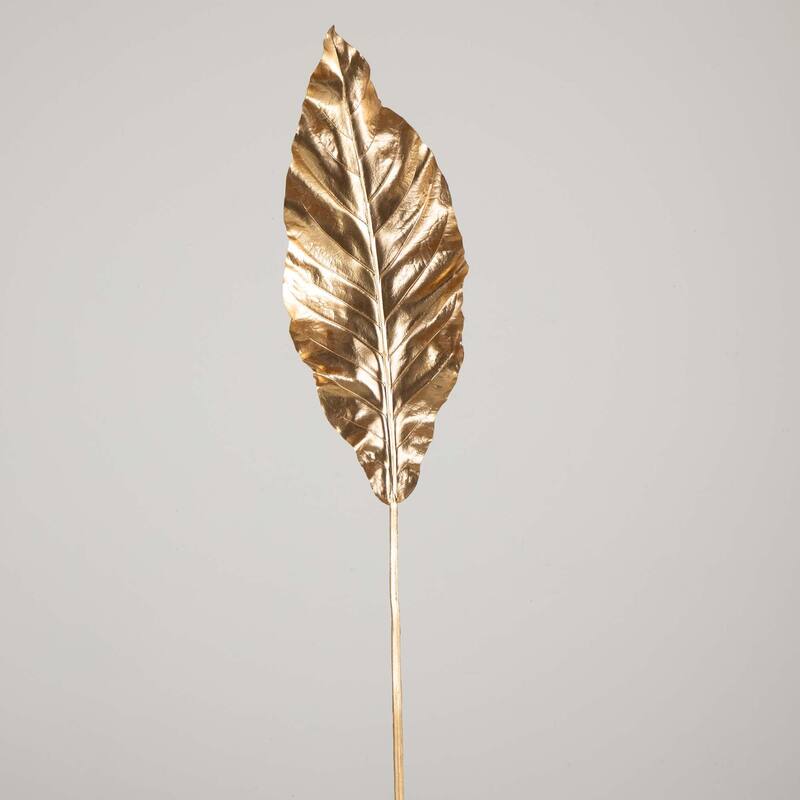 Traveler Palm Artificial Stem Sprays - 53" - Gold - Set of 3