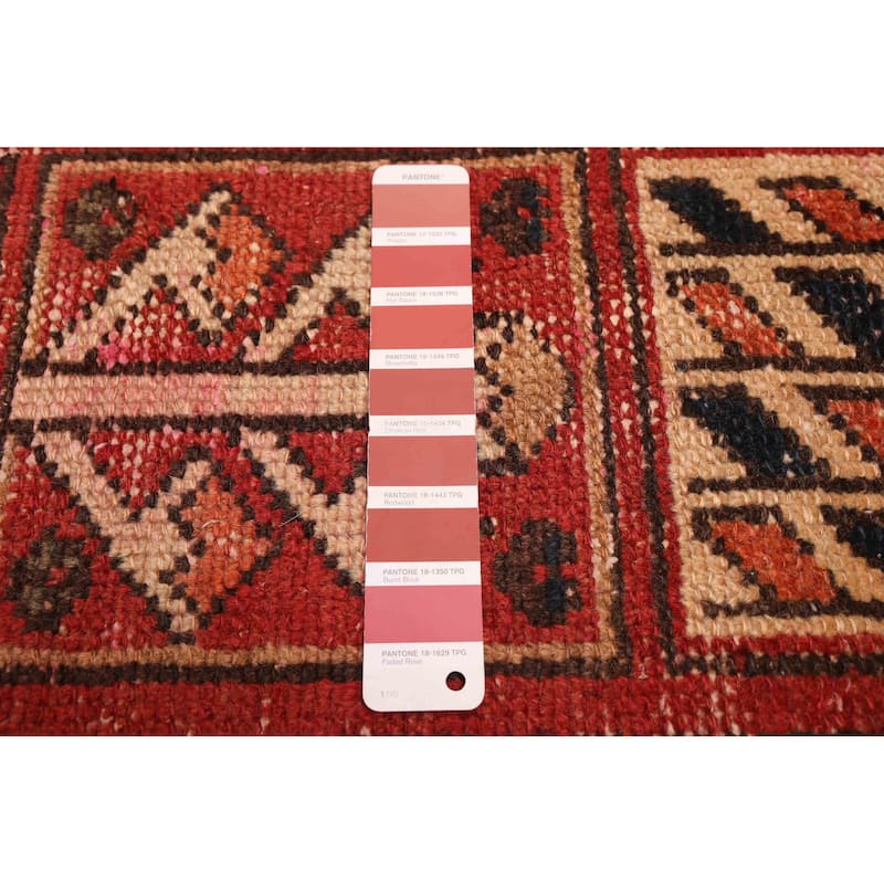 ECARPETGALLERY Hand-knotted Kayseri Vintage Red Wool Rug - 6'11 x 9'8