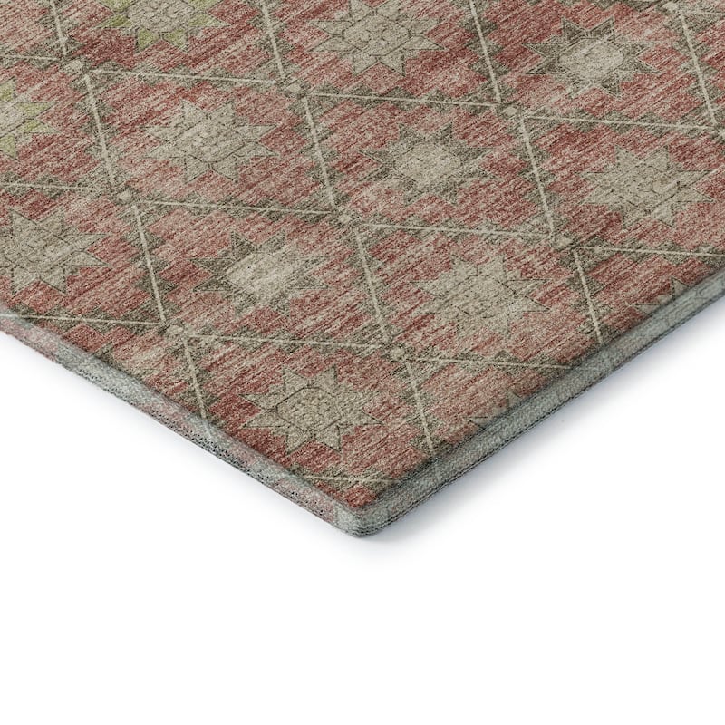 Premium Washable Super Soft Boho Trellis Mayfield Rug