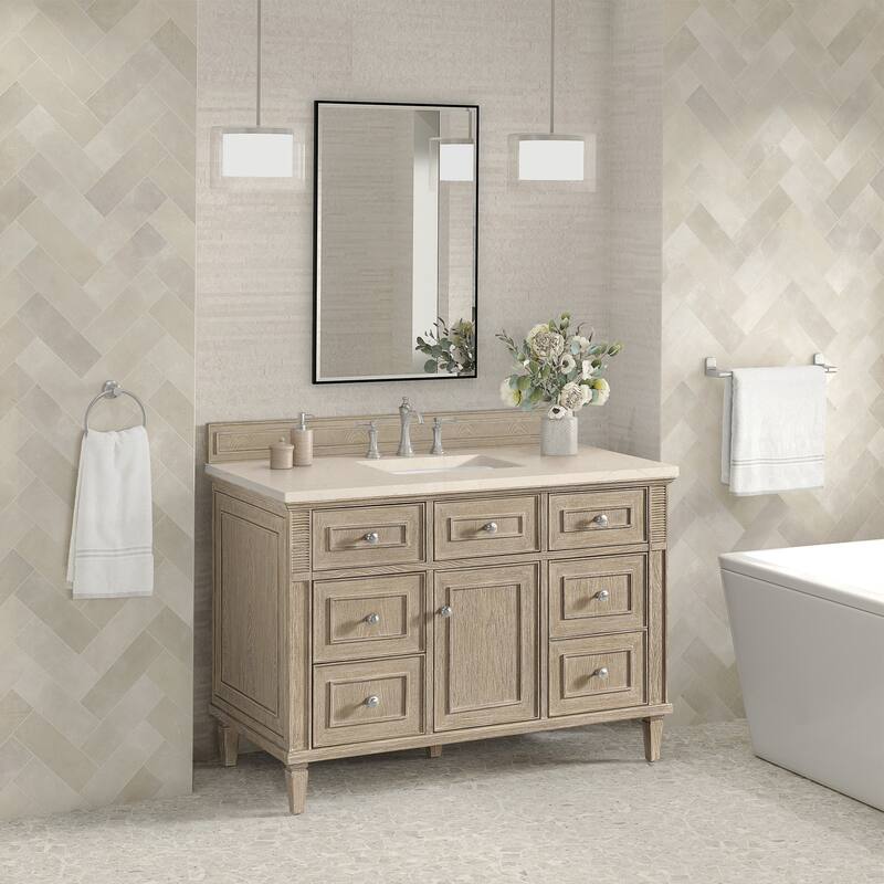 James Martin Vanities 424-V48-3EMR Lorelai 48" Single Basin Wood