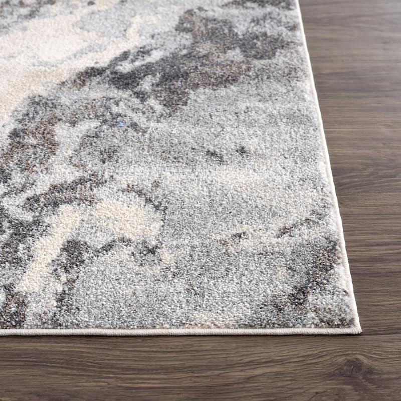 Abani Rugs Sahara SAH100A Greige Grey Abstract Mountain Area Rug