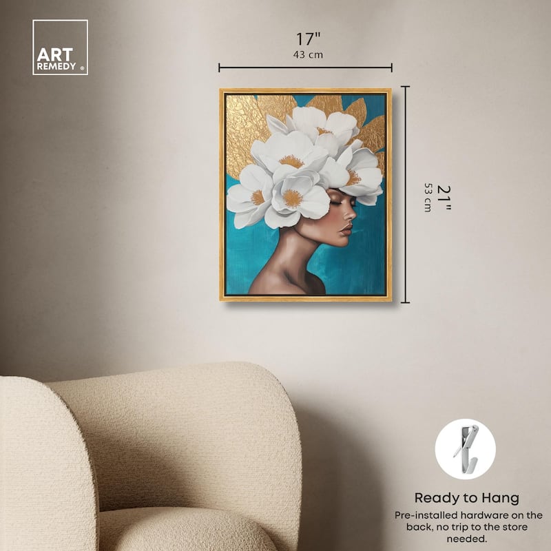 Floral Goddess I Canvas by Art Remedy