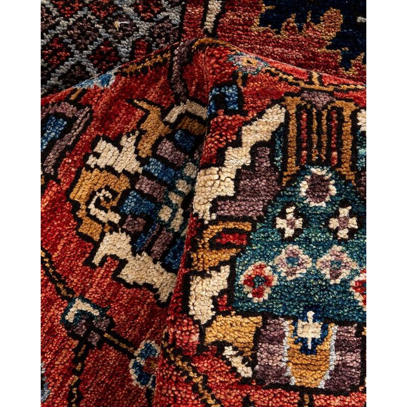 Serapi One-of-a-Kind Hand-Knotted Runner Rug - Red, 2' 9" x 11' 8" - 2' 9" x 11' 8"