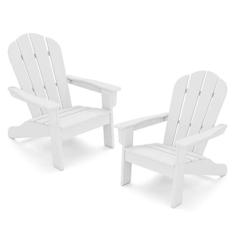 Gymax 4PCS Kid's Adirondack Chair All-Weather HDPE Toddler Lawn Chair