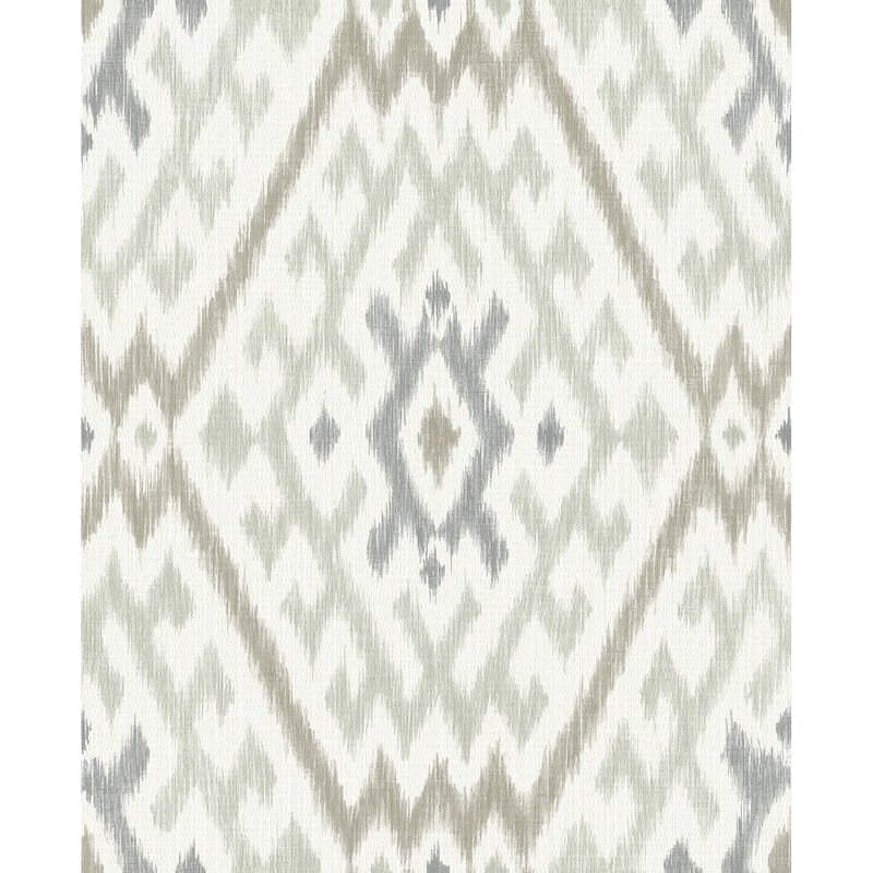 A-Street Prints Solola Stone Ikat Wallpaper