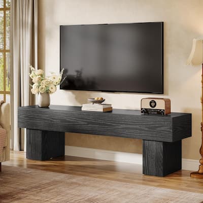 63" TV Stand, Low TV Console Table for 55/60/65 Inches