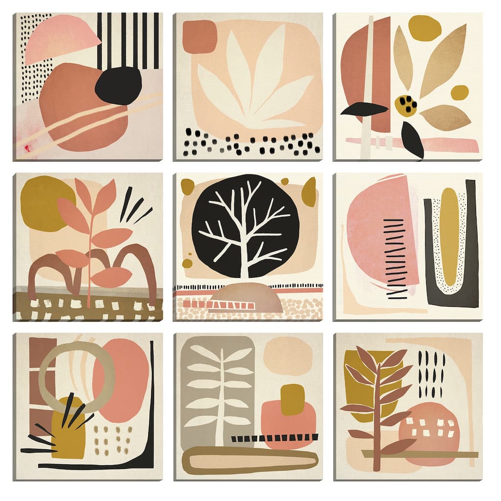 Organic Gardening 1-9 Canvas Art Prints