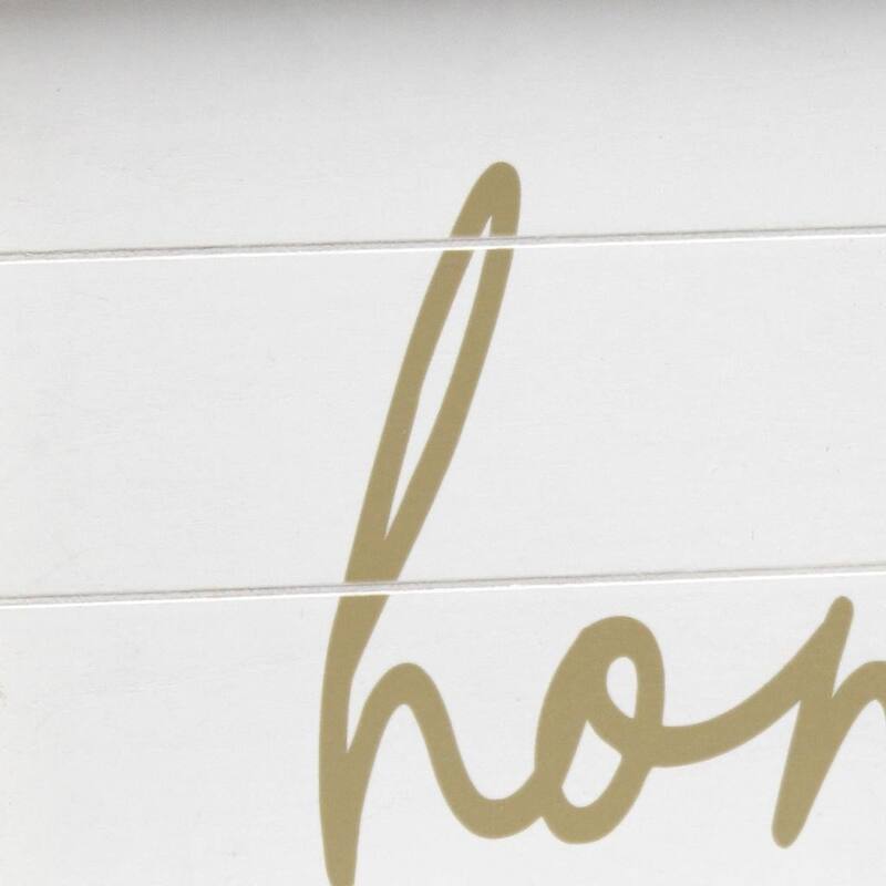 HomeRoots 16" White And Gold Home Serving Tray With Handles - 15.50 in. x 2.25 in. x 12.00 in.