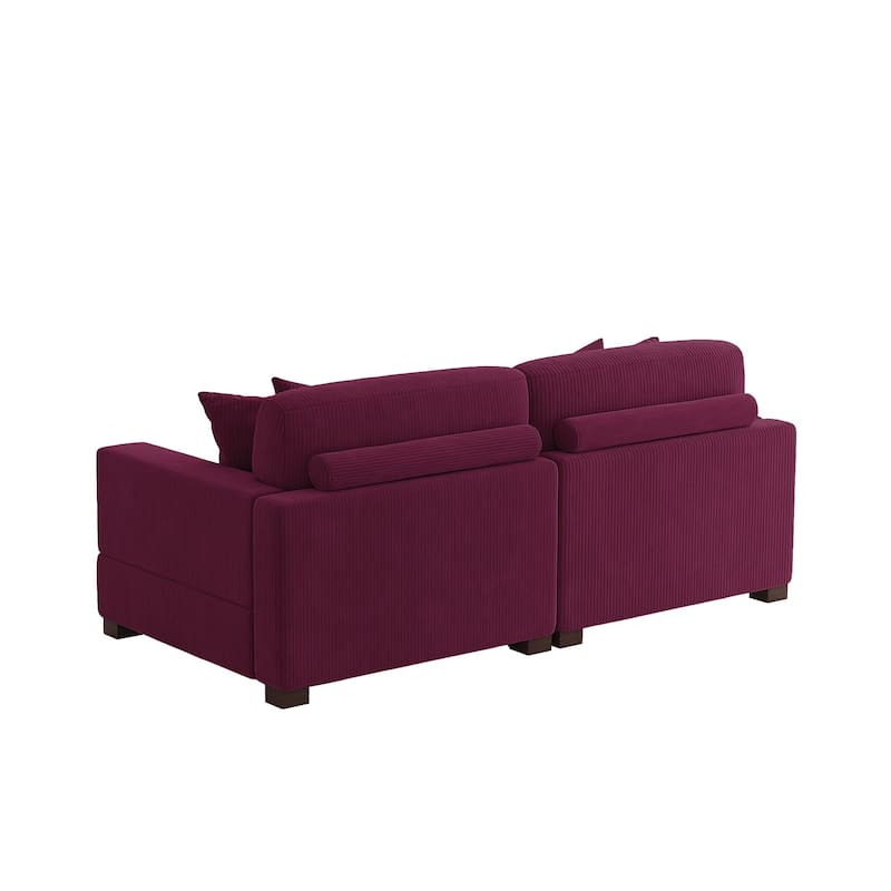 Oversized L-shaped Modular Sectional Sofa with Chaise Lounge