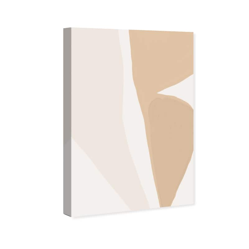 Wynwood Studio Canvas Abstract Soft Natural Brown and Tan Modern & Contemporary Wall Art Canvas Print