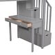 preview thumbnail 12 of 17, Twin size Loft Bed with Desk, Storage Drawers and Stairs, Grey