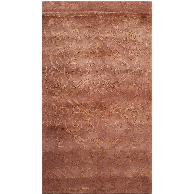 SAFAVIEH Couture Hand-knotted Tibetan Lilit Modern Wool Rug - 10' x 14' - Lilac
