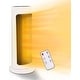 preview thumbnail 1 of 3, Electric Space Heater, 1500W Ceramic Tower Fan Heater, Digital LED Display, Auto - 6*20*6 White