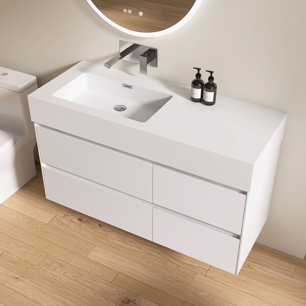 Flush mount bathroom vanity outlet