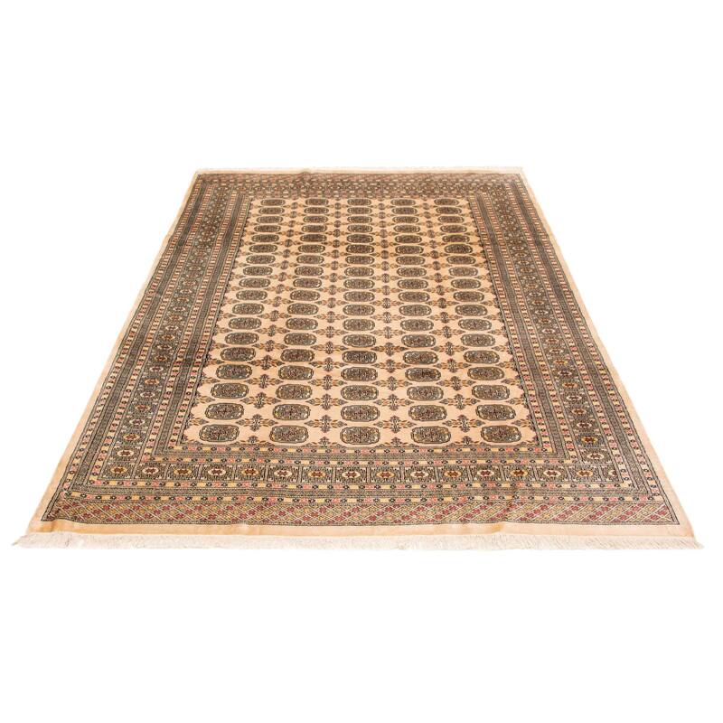 Finest Peshawar Bokhara Beige Rug 8'0" x 10'11" - 8'0 x 10'11