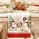 preview thumbnail 1 of 1, Snowman Winterland Holiday Snowflake Table Runner - 13x70 13x70