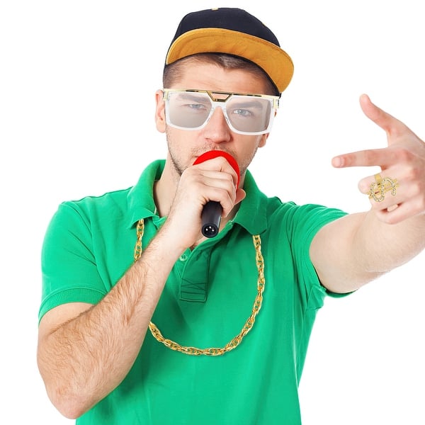 Rapper Costume Accessories 90s 80s Hip Hop Costumes for Women Men 90's theme Party Decorations - Bed Bath & Beyond - 40046502 Rapper Costume Accessories 90s 80s Hip Hop Costumes for Women Men 90's theme Party Decorations - Bed Bath & Beyond - 40046502