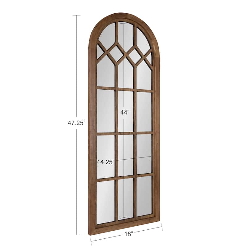 Kate and Laurel Gilcrest Windowpane Framed Mirror - 18x47