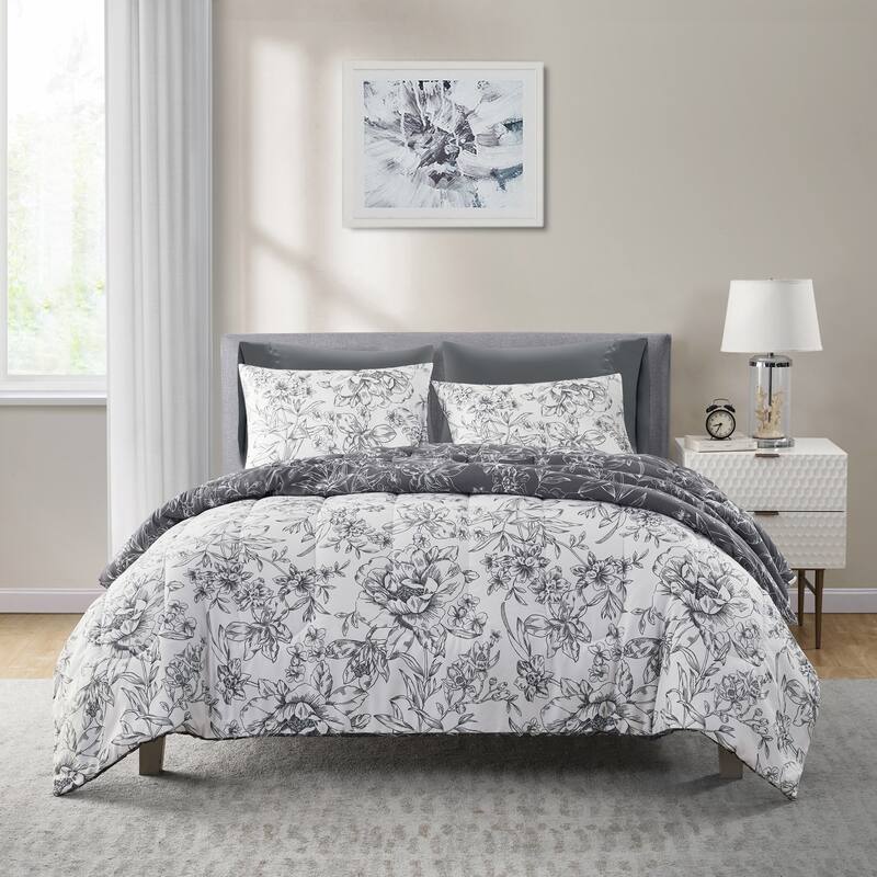 Wonderful Sophia 5-Piece Floral Pattern Comforter Set