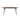 Oval Wooden Dining Table with Angled Legs in Walnut