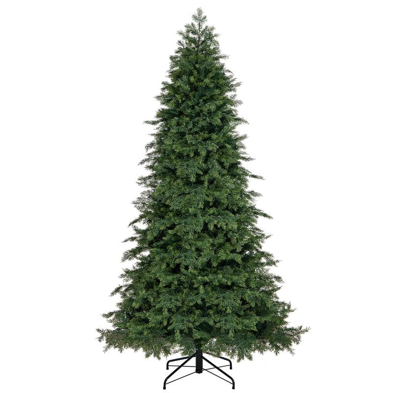 Gymax 7.5 FT Artificial Xmas Tree w/ 1019 PE PVC Branch Tips & Folding - See Details