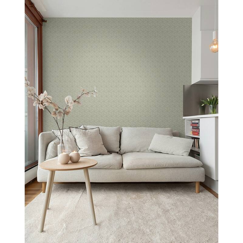 Seabrook Designs Zaira Geometric Lattice Unpasted Wallpaper
