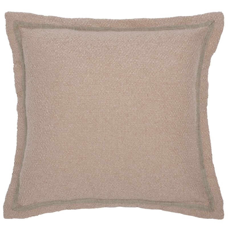 SAFAVIEH Home Pyper Boucle Decorative Throw Pillow - Dusty Pink - 18 x 18-inch Square