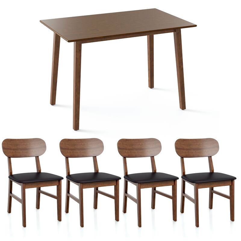 5- Piece Dining Set - Brown