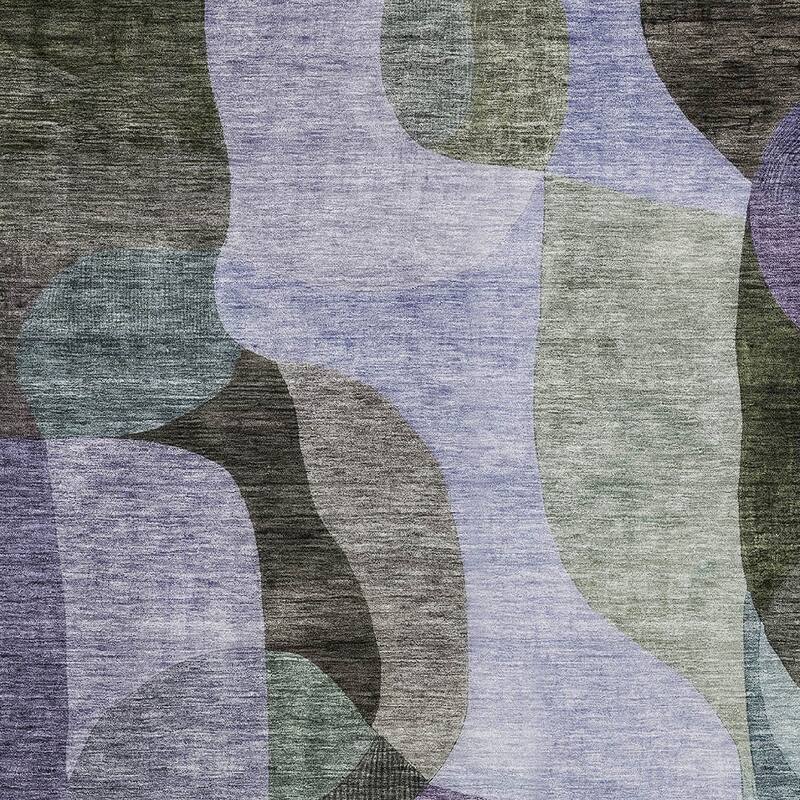 HomeRoots Abstract Transitional Rectangle Outdoor Rug