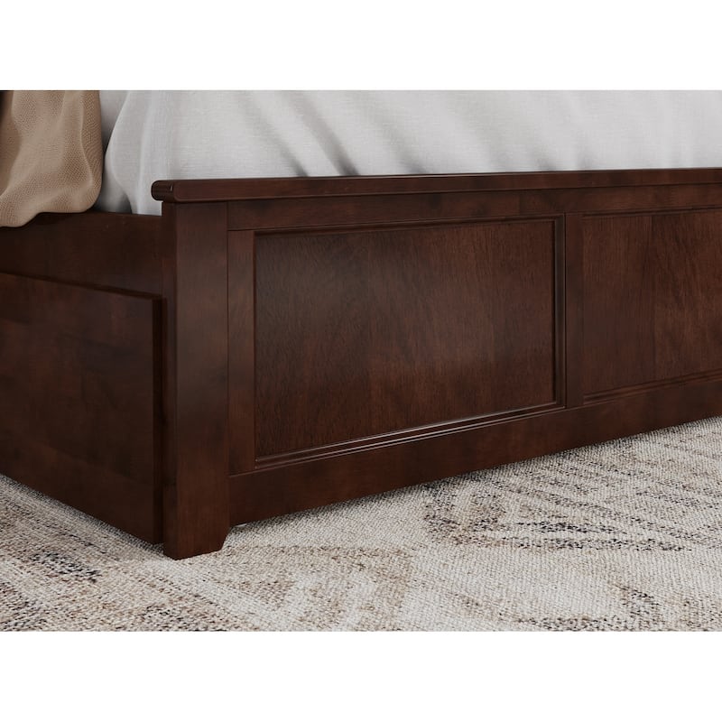 AFI Madison Platform Bed with Matching Footboard & Trundle