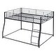 preview thumbnail 4 of 11, Metal Floor Bunk Bed, Full XL over Queen