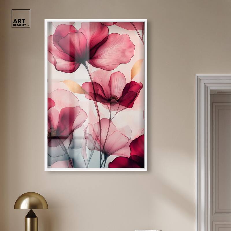 Chiffon Cherry Charm Shadowbox by Art Remedy