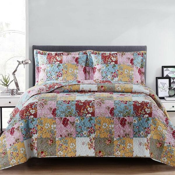 Floral Patchwork, Oversize Quilt Set