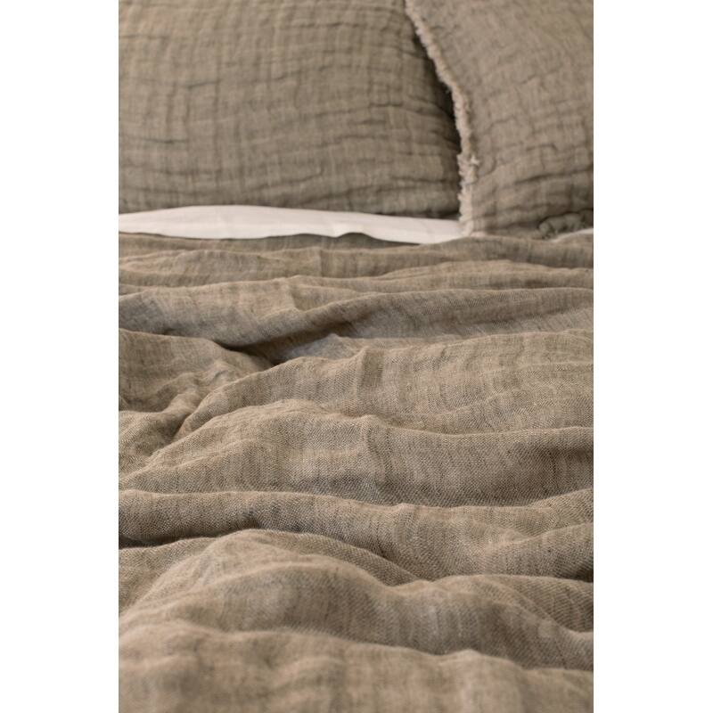Kenton Bedspread, Kale/Natural, Twin