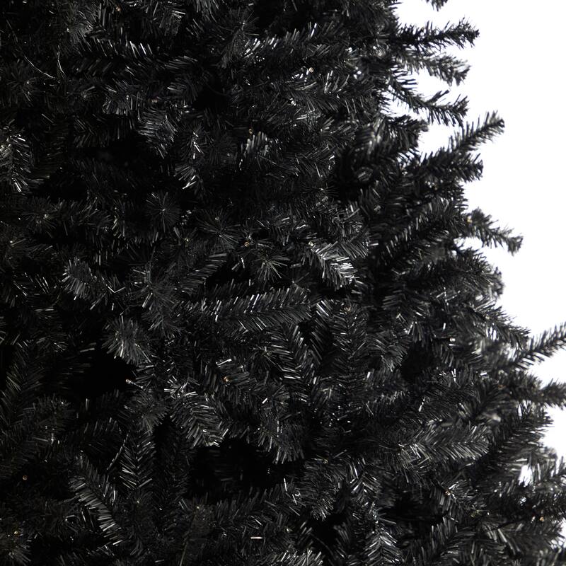 10ft Black Artificial Christmas Tree with Lights - Holiday Decor, Festive Display, Indoor Tree, Premium Quality - 120