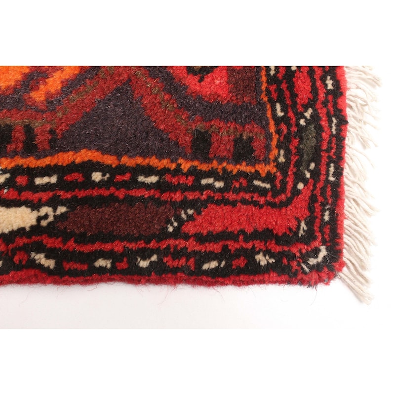 ECARPETGALLERY Hand-knotted Andelz Red Wool Rug - 4'2 x 6'4