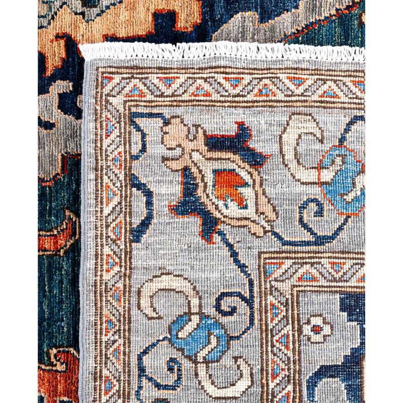 Serapi One-of-a-Kind Hand-Knotted Area Rug - Gray - 7' 11" x 9' 9"