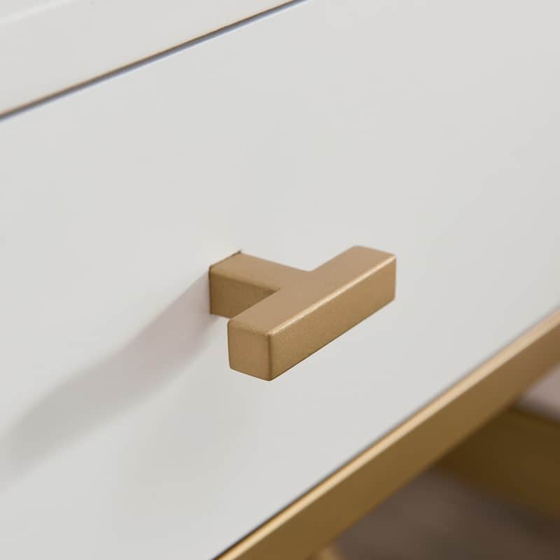 Contemporary Charging One Drawer Nightstand Side Table