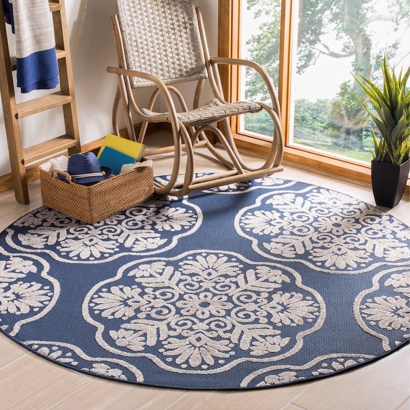 SAFAVIEH Cottage Magnhild Indoor/ Outdoor Patio Backyard Rug
