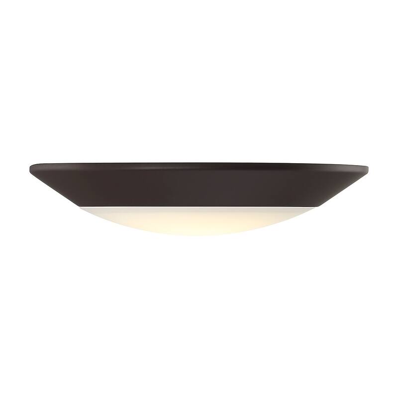 Savoy House 6-2000-6 6" Wide LED Flush Mount Bowl Ceiling Fixture with - Bronze