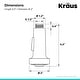 preview thumbnail 14 of 20, Kraus Dual Function Kitchen Faucet Sprayer