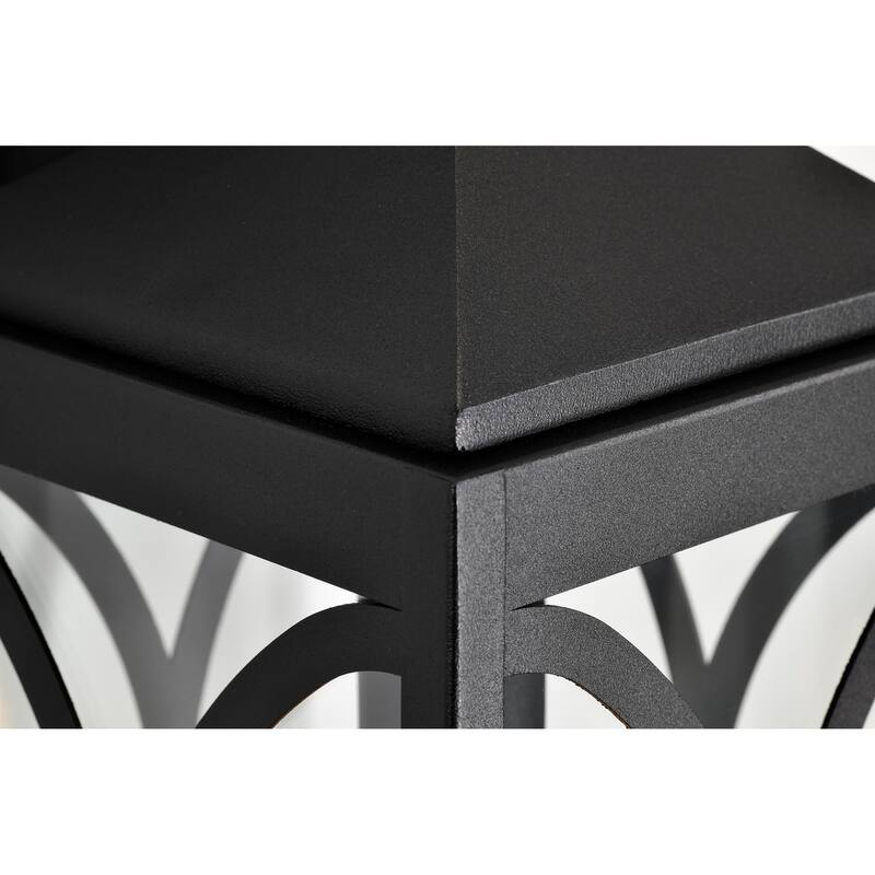 Oaklyn 1 Light Large Wall Lantern Matte Black with Clear Glass
