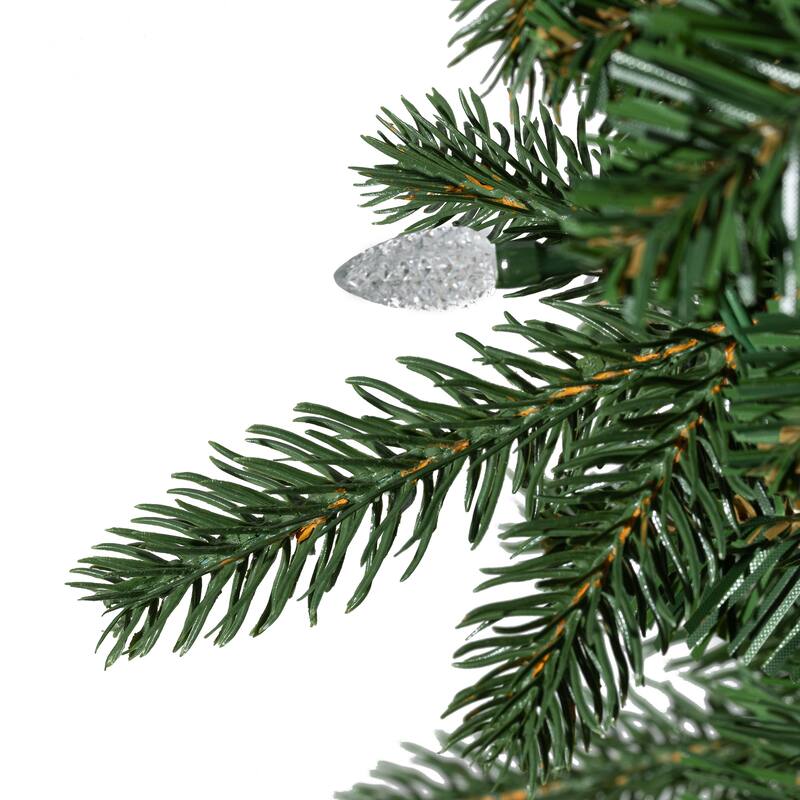 Glitzhome 9ft Christmas Garlands & 3ft Teardrop With Strawberry LED Lights