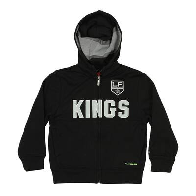 Reebok Boys LA Kings Drop Pass Hoodie Sweatshirt,, Black, M (10-12)