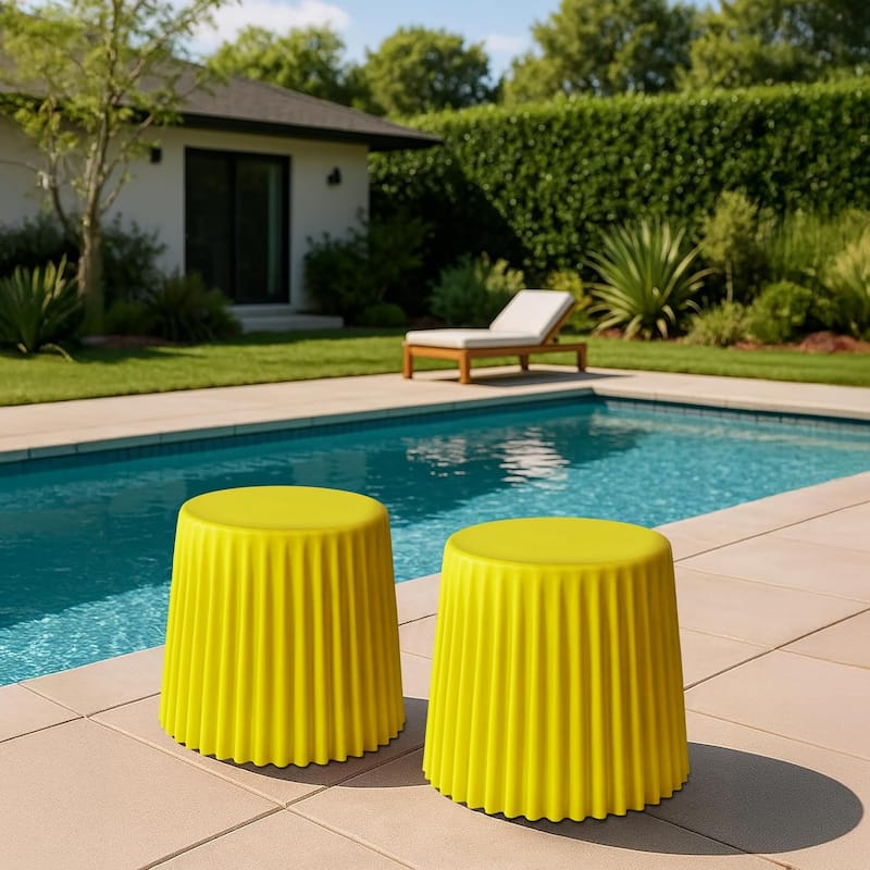 Stackable Modern Dining Restaurant Stacking Chairs End Table Cupcake for Living Break Room Vanity Bedroom No Back Office