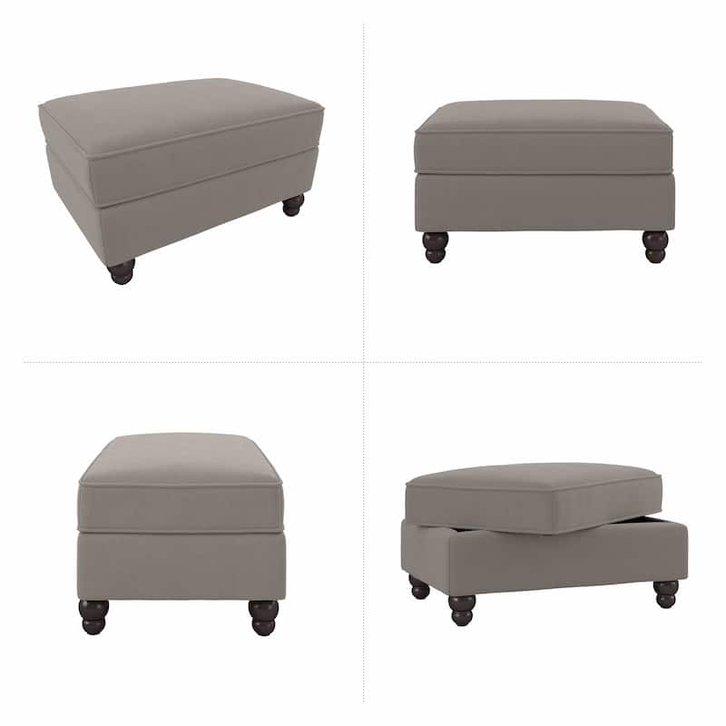 Bush Furniture Coventry Large Upholstered Storage Ottoman