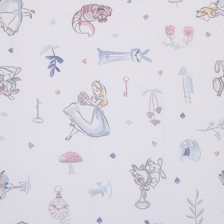 Disney Alice in Wonderland Mini Crib Sheet